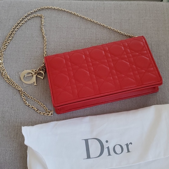Dior Handbags - Lady dior wallet on chain/pouch